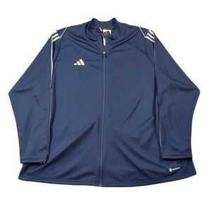 Adidas Tiro 23 Track Jacket Womens‎ 4X Plus Size Team Navy Blue Zip-up $55